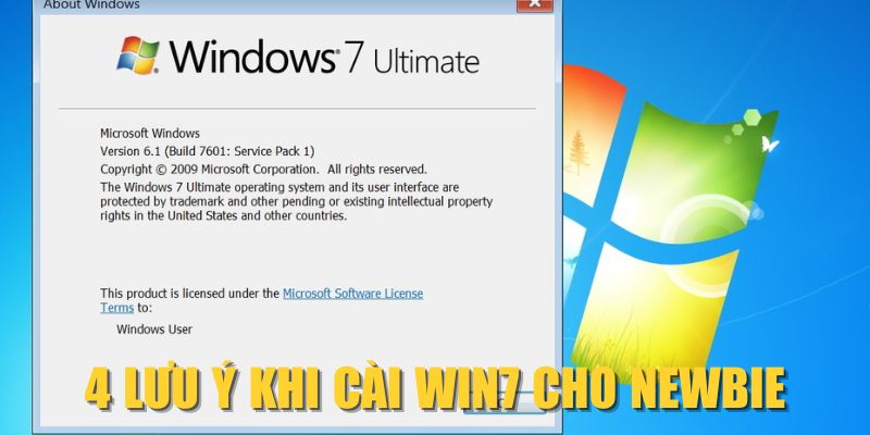 4 lưu ý khi cài Win7 cho newbie